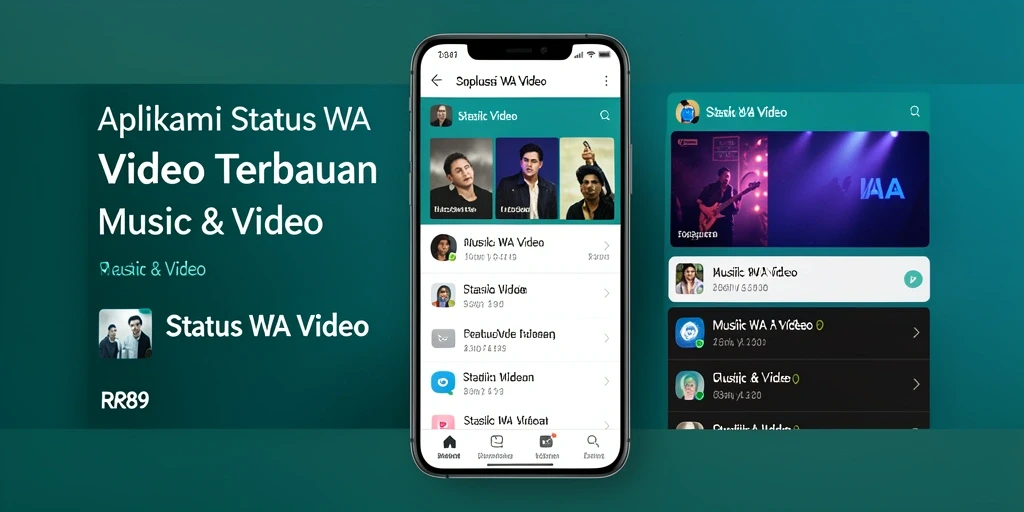 Antarmuka RR89 untuk video status WA yang menarik.