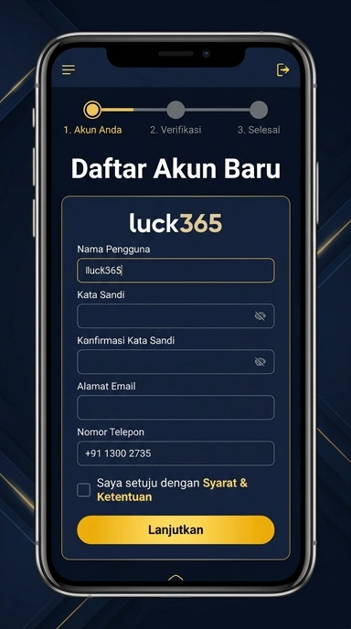 Panduan Pendaftaran Akun Baru luck365 untuk Pengguna Android